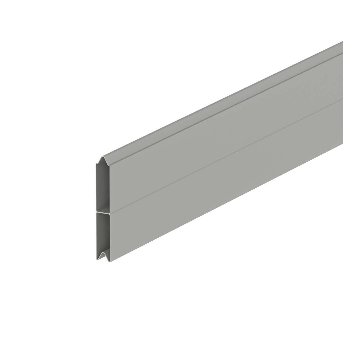 Panou de aluminiu, finisaj RAL 9006s &middot; argintiu