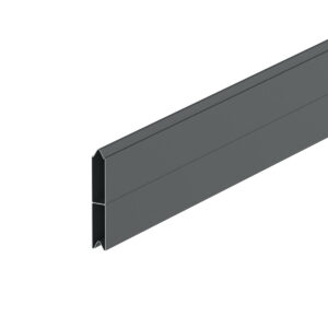 Panou plin de aluminiu 150 x 25 mm, finisaj antracit DB703s, pentru garduri și riflaje
