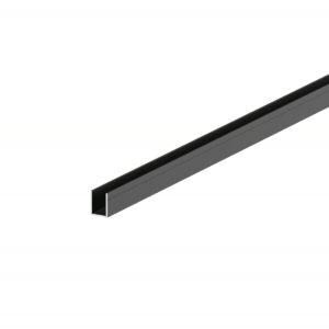 Șină U de aluminiu 30,4 x 40 mm, pentru prinderea panourilor și lamelelor de riflaj